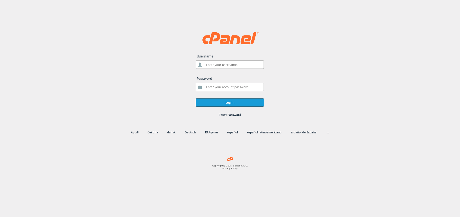 cPanel Login