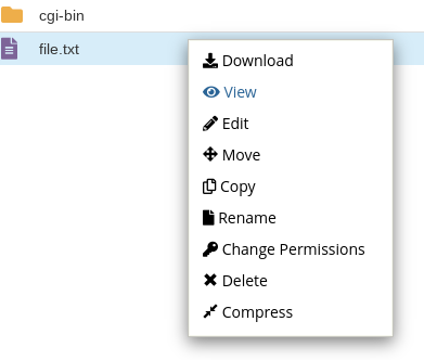 cPanel File Manager Edit