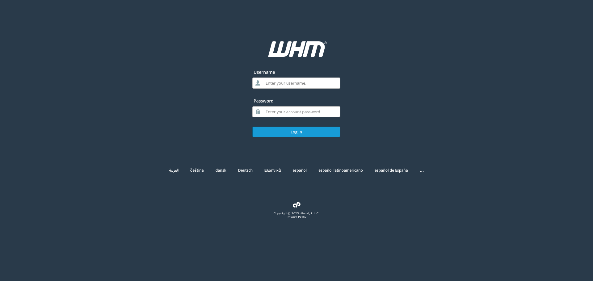 WHM Login